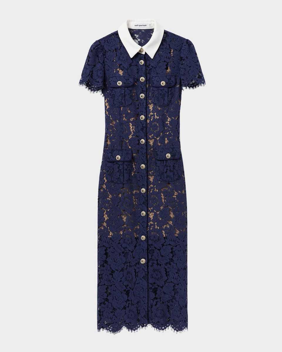 Floral Lace Midi Dress